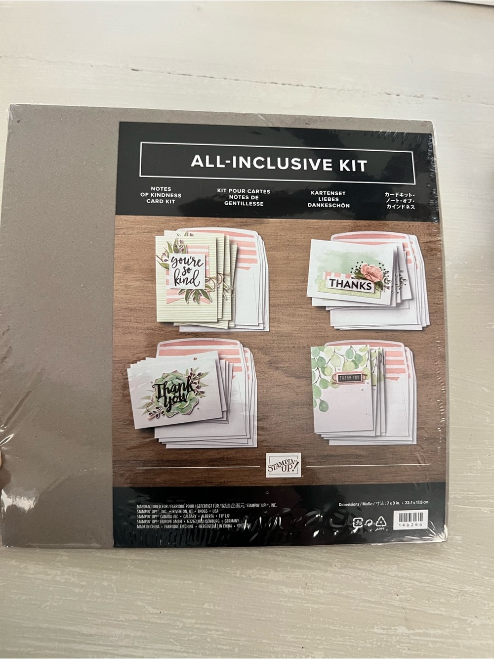 NIB Stampin’ Up Notes of Kindness All Inclusive Card Kit 148266 Retired 20 Cards